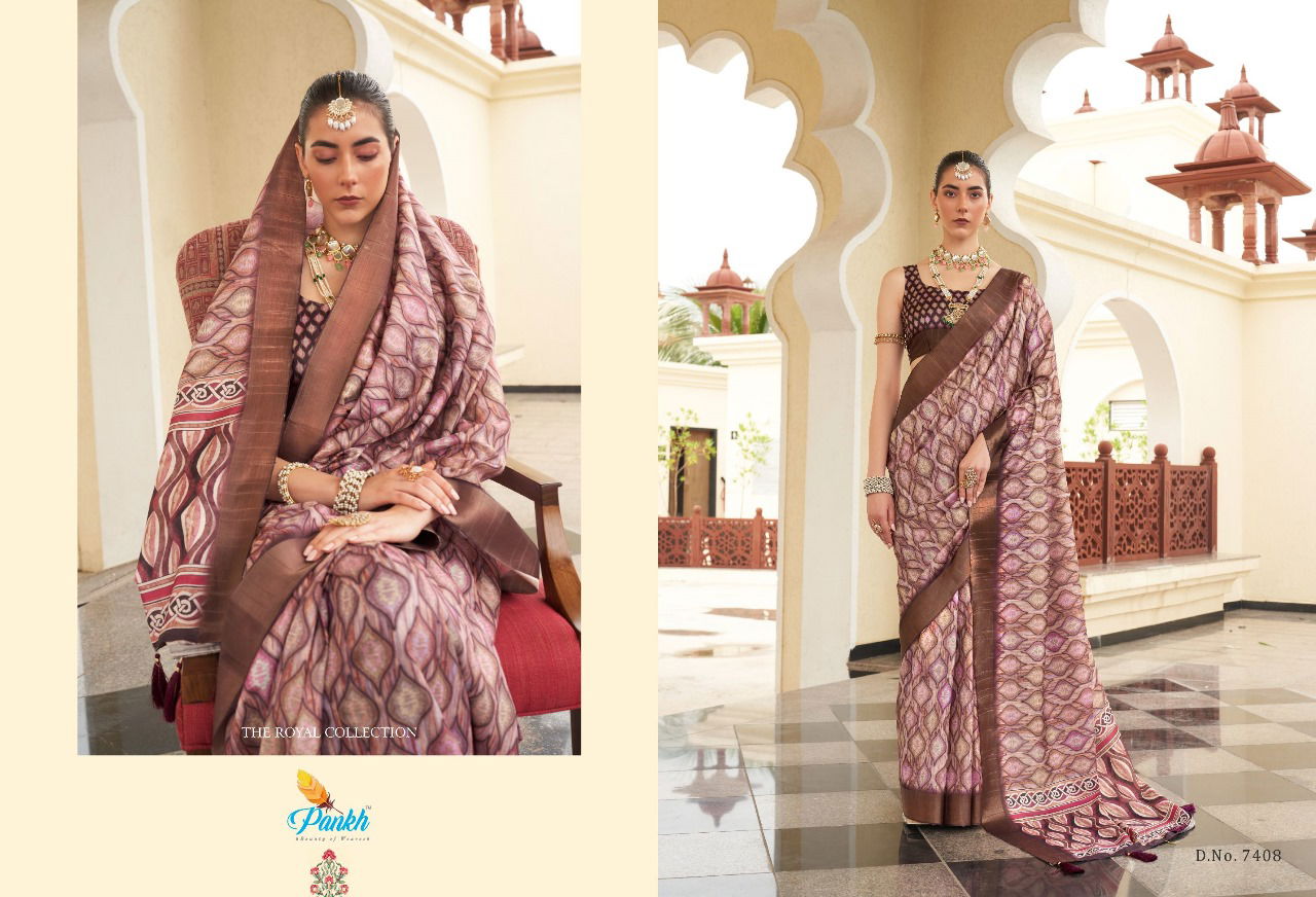 Karvaah Vol2 By Pankh Gotta Sik Designer Saree Catalogue